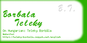 borbala teleky business card