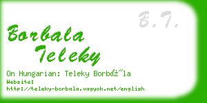 borbala teleky business card